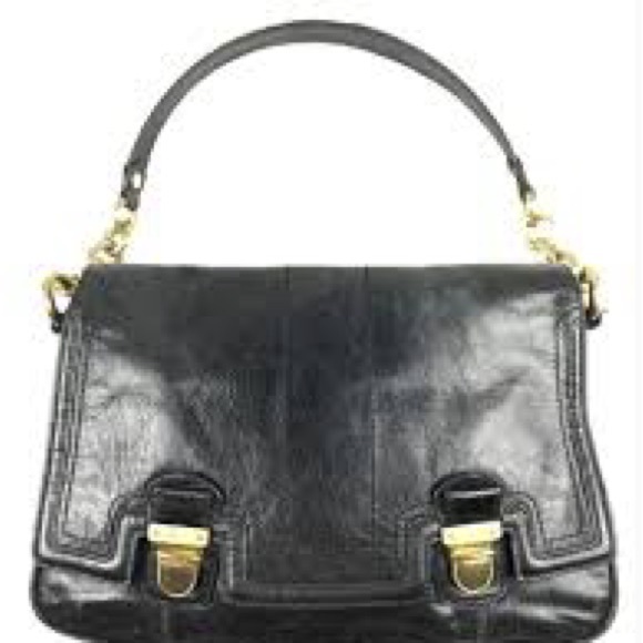 COACH POPPY LEATHER PUSHLOCK FLAP #17925 - Picture 1 of 7